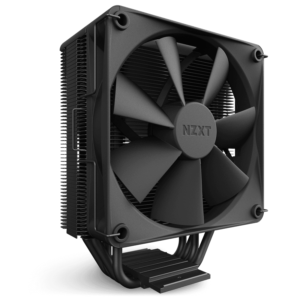 NZXT NZXT T120 CPU Air Cooler, 4 Conductive Copper Heat Pipes, 120mm F120 Fan, 27.5dBA Noise, 4-Pin PWM Connector | RC-TN120-B1 - product view 3 of 6