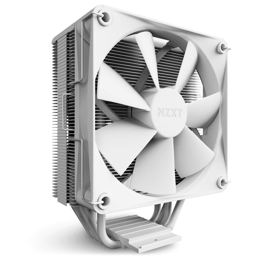 NZXT NZXT T120 CPU Air Cooler, 4 Conductive Copper Heat Pipes, 120mm F120 Fan, 27.5dBA Noise, 4-Pin PWM Connector | RC-TN120-W1 - product view 2 of 6