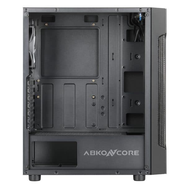 ABKONCORE ABKONCORE T250 Middle Tower Gaming Case, 4x Fixed ARGB Fans, Tempered Glass, ARGB V2 Controller - product view 2 of 10