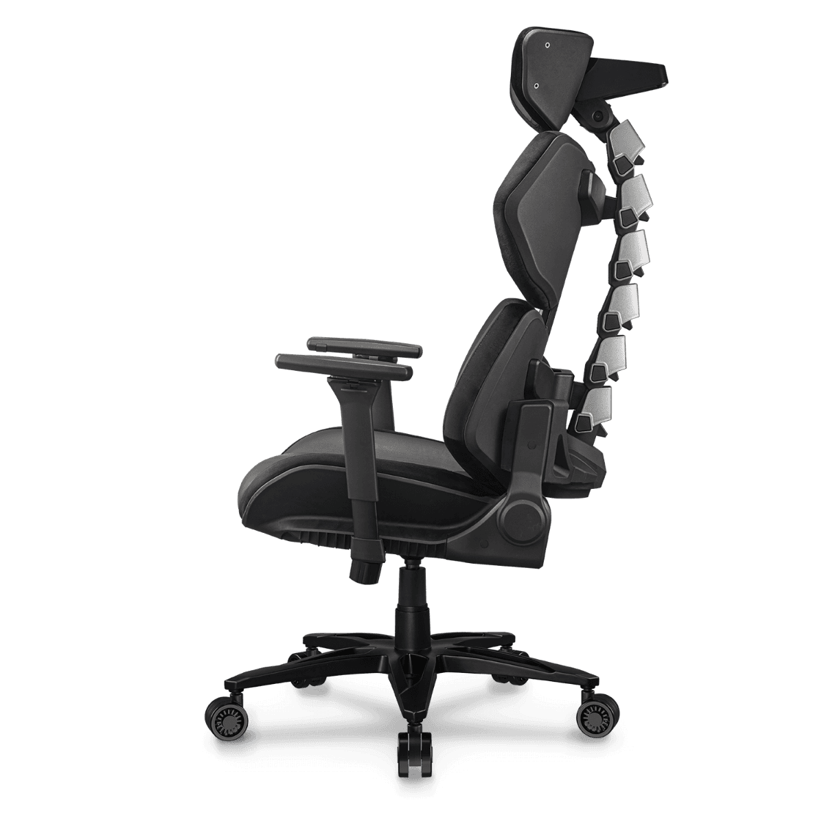Cougar Cougar Terminator Elite Gaming Chair, Butterfly Mechanism, Hyper-Dura Leatherette Upholstery, High Density Mold Shaping Foam, Class 4 Gas Lift, 4D Armrests, Black | 3MTRESLB.0001 - product view 3 of 9
