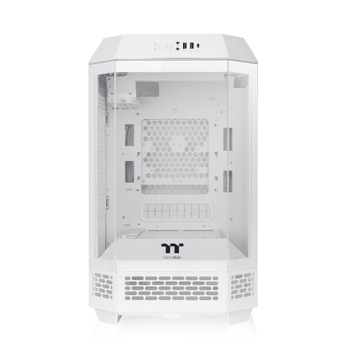 Thermaltake Thermaltake Tower 250 Snow Mini Tower Case, Tempered Glass, 2x Pre-installed CT120 Fans, MoBo Supports Mini ITX, Radiator Upto 360mm, White | CA-1Z9-00S6WN-00 - product view 3 of 5