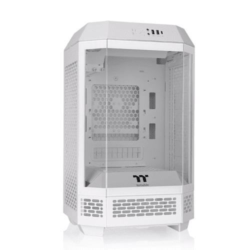 Thermaltake Tower 250 Snow Mini Tower Case, Tempered Glass, 2x Pre-installed CT120 Fans, MoBo Supports Mini ITX, Radiator Upto 360mm, White | CA-1Z9-00S6WN-00 – Buy Online