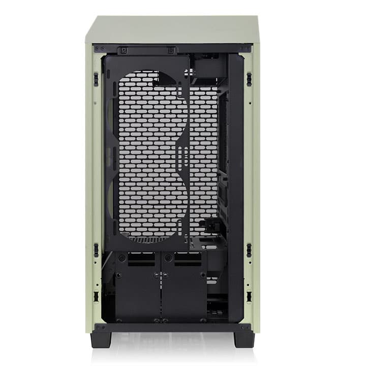 Thermaltake The Tower 200 Mini Computer Case, SPCC+Tempered Glass Material, Supports Up to 280mm Radiator, Up to 4 Fans Support, Removable Dust Filter-Matcha Green - product view 3 of 6