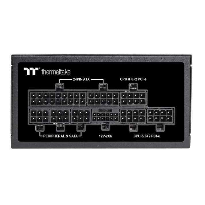 Intel Toughpower SFX Platinum 850W - TT Premium Edition Power Supply, 850W, Platinum 80 PLUS, 9cm FDB Fan, Active PFC, PCIe Gen 5.1 Ready, ATX 3.1 Standard, Black | PS-STP-0850FNFAPK-1 - product view 2 of 6