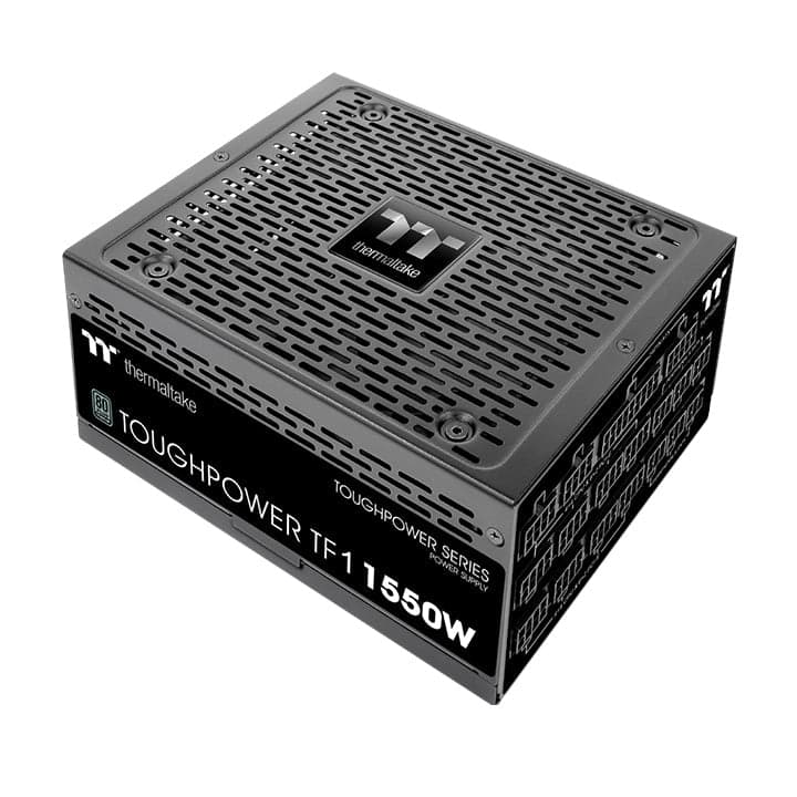 Thermaltake Thermaltake Toughpower TF1 1550 Watt Power Supply, Full Modular, 80 Plus Titanium, PSU, SLI/CrossFire, Single Rail, 129A, 140mm Fan, ATX | PS-TPD-1550FNFATK-1 - product view 1 of 10