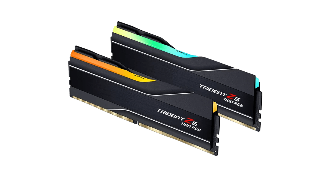 G.SKILL G Skill Trident Z5 Neo RGB 32GB (2x16GB) Memory Kit (RAM), DDR5-6000MTs CL36-36-36-96 1.35V  AMD EXPO, Black | F5-6000J3636F16GX2-TZ5NR - product view 3 of 3