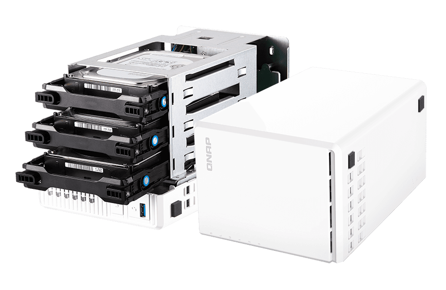 QNAP QNAP TS-364 - 4GB 3BAY NAS STORAGE 1 2*M.2,HDMI,RJ45, |EAN 4711103080368, |UPC885022022717 - product view 2 of 10
