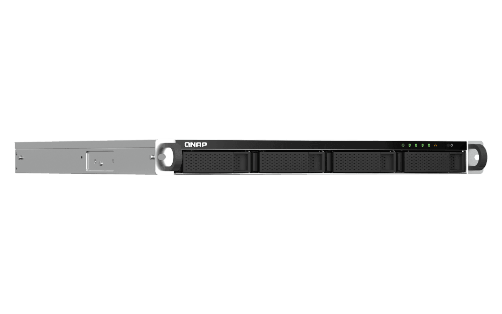 QNAP QNAP TS-464U-RP-8G (4 CORE 2.9GHZ, 8GB RAM, 4X SATA, 2X 2.5GBE, 1X PCIE, 1X HDMI, 4X USB, 2X PSU) - product view 2 of 6
