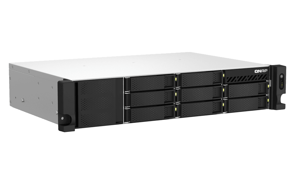 QNAP QNAP TS-873AEU-4G (RYZEN 2.2GHZ, 4GB RAM, 8XSATA, 2X2.5GBE, 1XPCIE, 2XM.2 SLOTS, SHALLOW DEPTH)  | TS-873AeU-4G - product view 3 of 7
