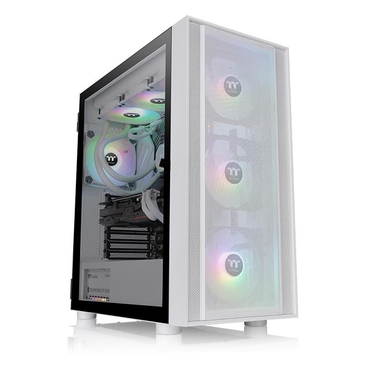 Thermaltake H570 TG ARGB Snow Mid Tower PC Chassis, 4mm Tempered Glass x 1, 120 x 120 x 25 mm ARGB Lite fan (1000rpm, 22.3 dBA) x 3,  Motherboard Supports Up to E-ATX,  White | CA-1T9-00M6WN-01 – Buy Online