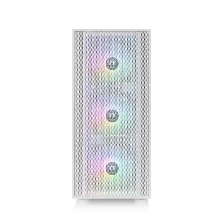 Thermaltake Thermaltake H570 TG ARGB Snow Mid Tower PC Chassis, 4mm Tempered Glass x 1, 120 x 120 x 25 mm ARGB Lite fan (1000rpm, 22.3 dBA) x 3,  Motherboard Supports Up to E-ATX,  White | CA-1T9-00M6WN-01 - product view 3 of 6