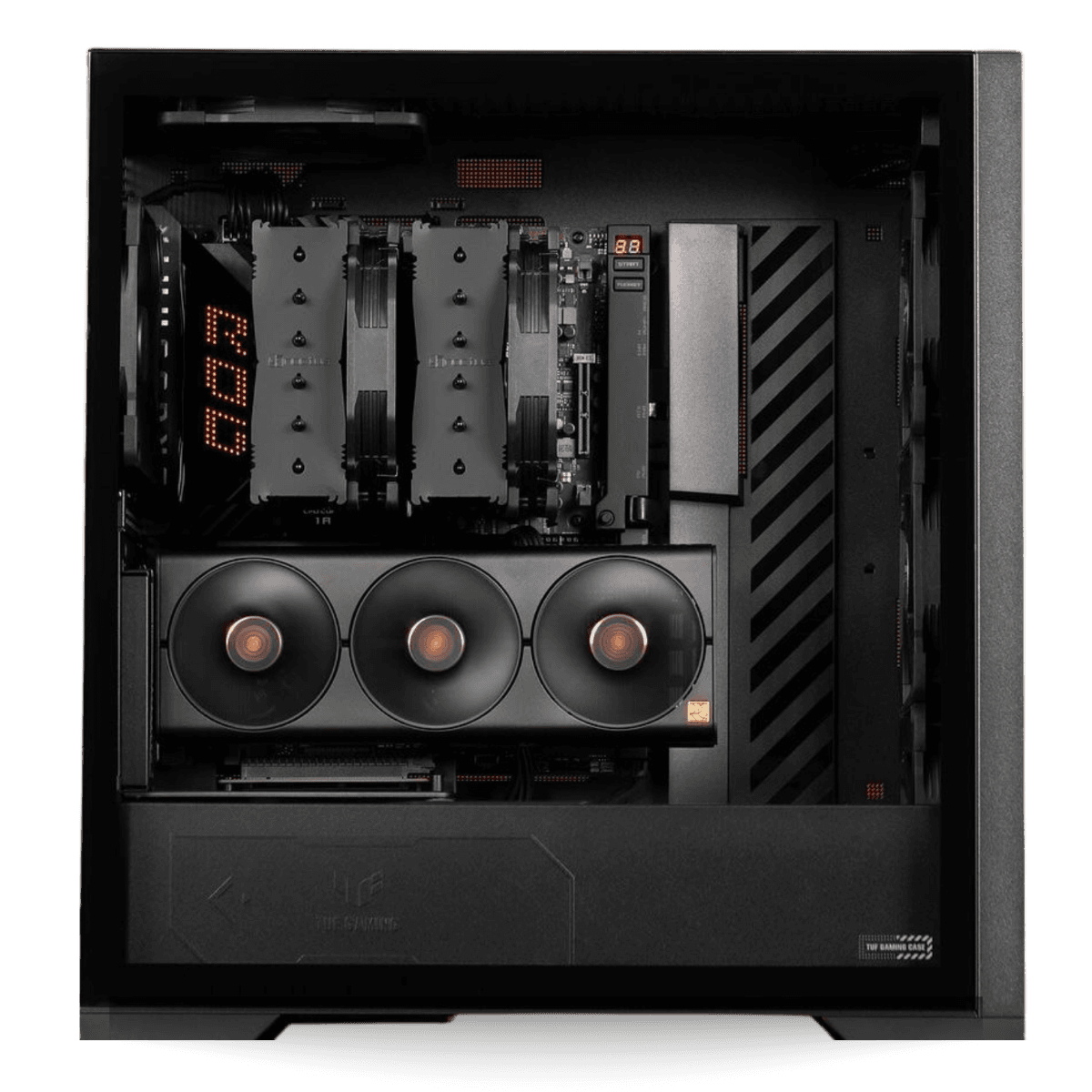 GT 302 TUF BTF Edition Z790 Gaming PC Powered By ASUS, Core i9-14900K, 14th Gen, NVIDIA 4090 24GB BTF, 64GB DDR5 RAM 6000MHz, 3TB SSD (2+1) Gen 4, 1200W, 360mm Liquid Cooler, Wi-Fi + BT  thumbnail 3