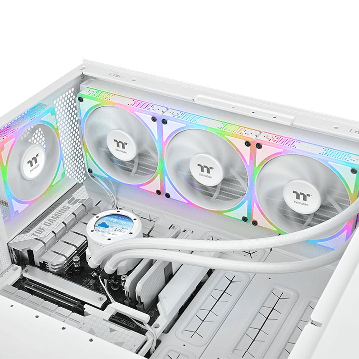 Thermaltake Thermaltake TOUGHFAN EX 120 ARGB Sync PC Cooling Fan - White (3-Fan Pack) | CL-F211-PL12SW-A - product view 2 of 6