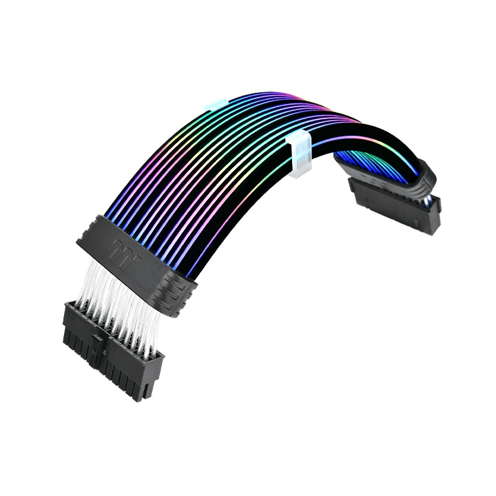 Thermaltake Tt Mod 24-pin ARGB Motherboard Cable, 60 LEDs, Transparent Illumination Tube, 5V ARGB Sync, Black Connectors | AC-081-CN1NAN-A1 – Buy Online