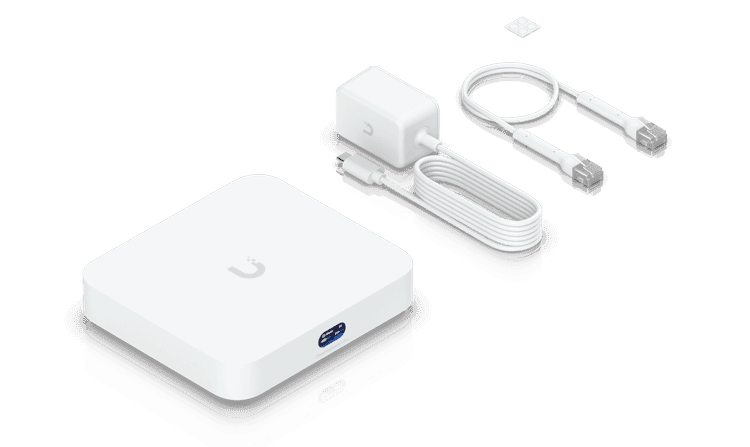 Ubiquiti Unifi Ultra UCG-Ultra Compact Cloud Gateway, 30+ UniFi device / 300+ client support, 1 Gbps IPS routing, multi-WAN load balancing. - product view 3 of 3