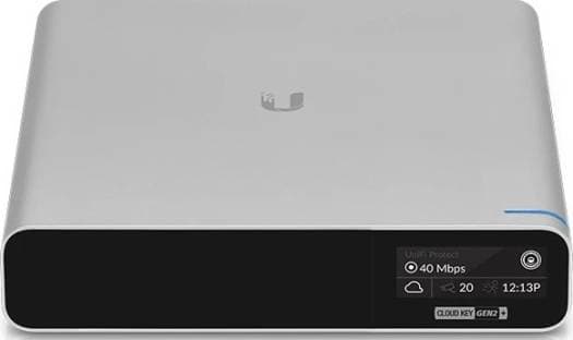 Ubiquiti UniFi Cloud Key Gen2 Plus, Protect video surveillance software, Powered by 802.3af PoE, 1 TB 2.5" hard drive included, Anodized Aluminum | UCK-G2-PLUS - product view 2 of 3