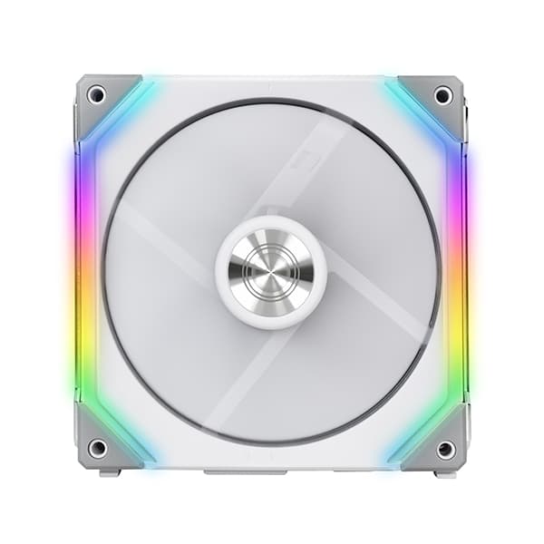 LIAN LI LIAN LI UF-SL120-1W WHITE: 120mm PC Case Fan, 58.54 CFM Airflow, 31 dB(A) Noise, FDB Bearing, RGB | UF-SL120-1W - product view 1 of 3