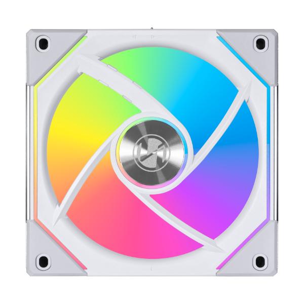 LIAN LI Lian Li SL-Infinity 120 RGB Uni Fan, Low Noise Level at High RPM, Triple Pack With Controller, White | G99.12SLIN3W.00 - product view 2 of 5
