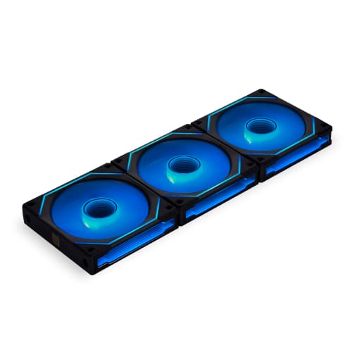LIAN LI Lian Li SL-Infinity 120 RGB Uni Fan, Low Noise Level at High RPM, Triple Pack With Controller, Black | G99.12SLIN3B.00 - product view 2 of 5
