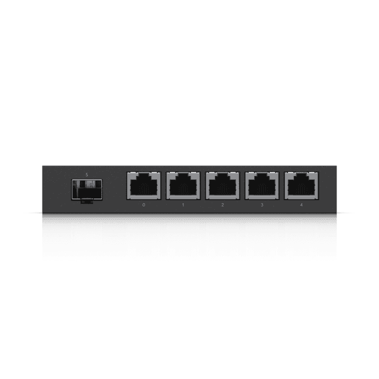 Unifi EdgeRouter X SFP ER-X-SFP  Powerful router sporting (5) Gigabit RJ45 ports, passive PoE support and an SFP port.