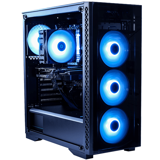 NanoTech Gaming PC - Intel Core i7 13700F, 32GB DDR4 3600 MHZ, 2TB NVMe SSD, RTX 3060 12GB, 240mm Liquid Cooler, Windows 11 - product view 1 of 2
