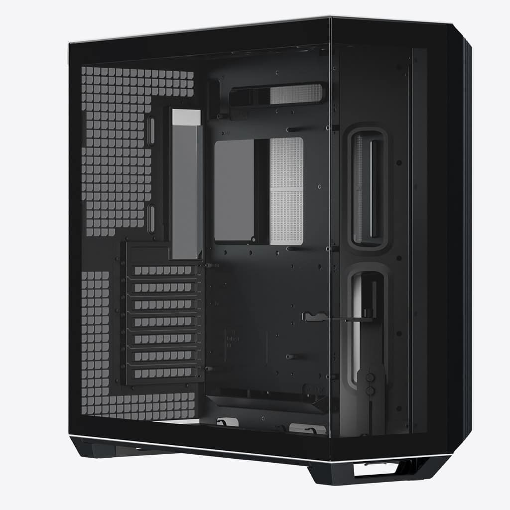 HAVN APNX V1 V1-BW-v1 ATX Mid Tower Glass Edition Computer Case, Upto ATX Motherboards, Upto 360mm Radiators, Vertical GPU Holder Kit, Adjustable Motherboard Displacement, Black & White | APCM-V10 1003.M1 - product view 2 of 8