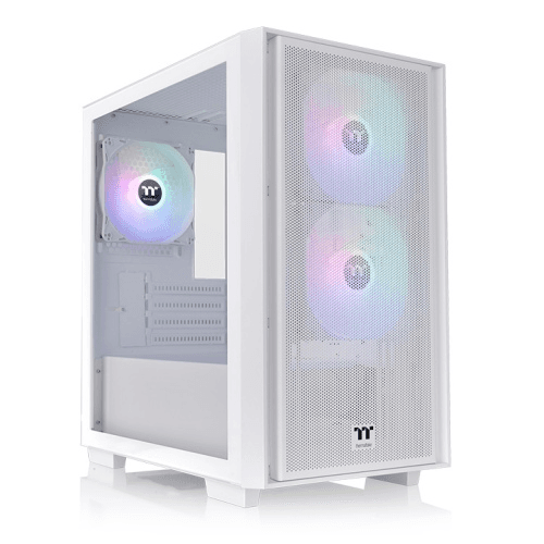 Thermaltake Thermaltake Versa H16 TG ARGB Micro Tower Case, Tempered Glass and Mesh Panel, 3x 120mm ARGB Lite Fans, Motherboard upto Micro ATX, Radiator Upto 280mm, White | CA-1Y8-00S6WN-01 - product view 1 of 5
