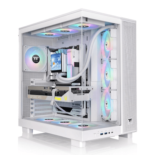 Premium White Gaming PC: Intel Core Ultra 7 265KF + ZOTAC GAMING RTX 5080 SOLID OC White 16GB GDDR7, 32GB DDR5 6000MHz RGB, 1TB NVMe SSD, 360mm 3.95" LCD AIO, 1000W Gold ATX 3.1 PSU, WiFi 7, Thermaltake View 380 XL White – Buy Online