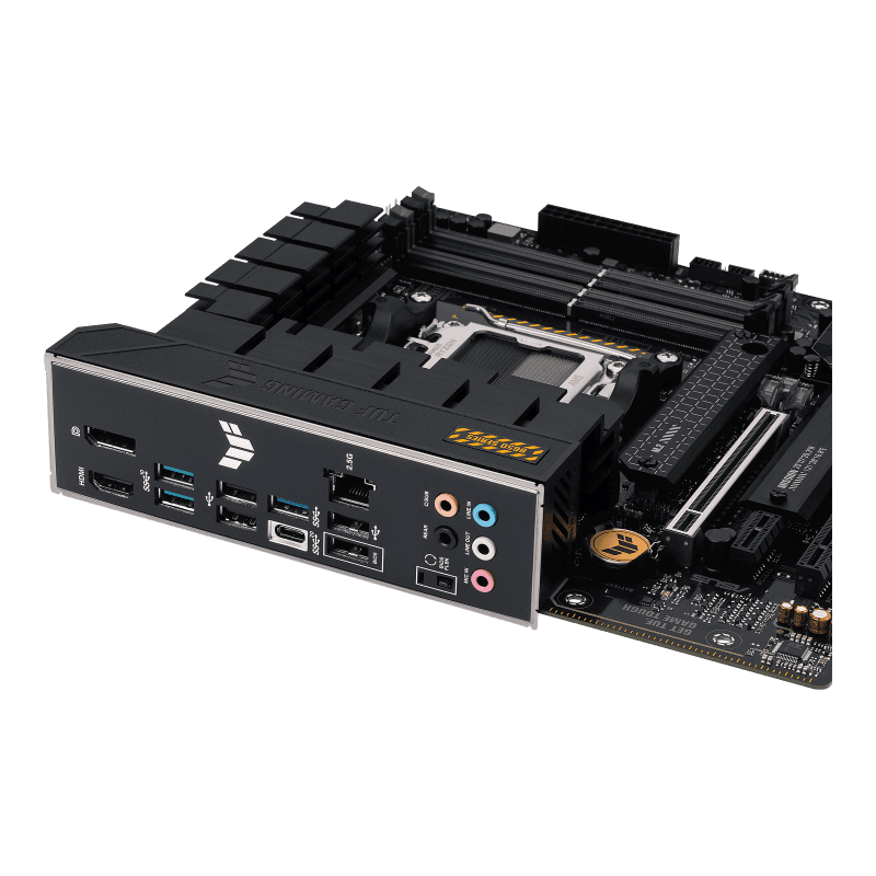 Asus ASUS TUF GAMING B650M-PLUS Micro-ATX AMD Motherboard, AM5 Socket, AMD B650 Chipset, 4x 2-Channel DDR5 128GB Max, 2x M.2, 1x PCIe 4.0/3.0 x16, 4x SATA 6Gb/s, 1xHDMI/1xDP | 90MB1BG0-M0EAY0 - product view 3 of 8