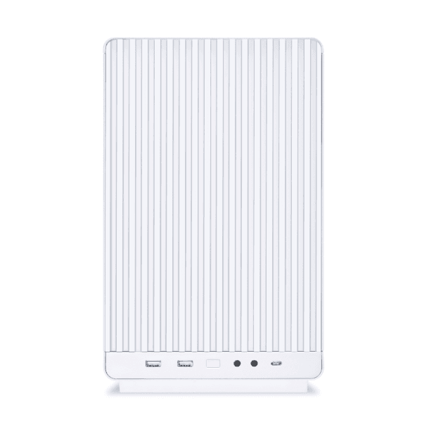 Asus White AMD Mini Gaming & Rendering PC, AMD Ryzen 9 9950X 16 Core 32 Thread, TUF GAMING RTX 5080 16GB OC, 64GB (2x32GB)  6000MTS CL30 RAM, 4TB NV3 NVME 6000MB/s, 850W, Powered By ASUS - product view 3 of 3