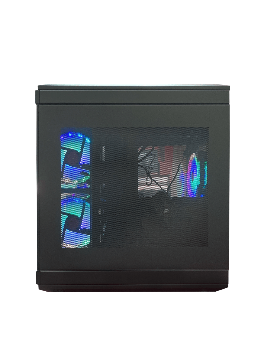 Western Digital WJCOOLMAN Y40 - 6F Diamond ATX Gaming PC Case, Tempered Glass Pannels, Up to 360mm Radiators Support, 6x Pre Installed Diamond Fans, ???3.5???HDD *2. ???2.5??? SDD*2, USB 3.0 *1/Type-C *1, Black | Y40 - 6F - product view 3 of 8