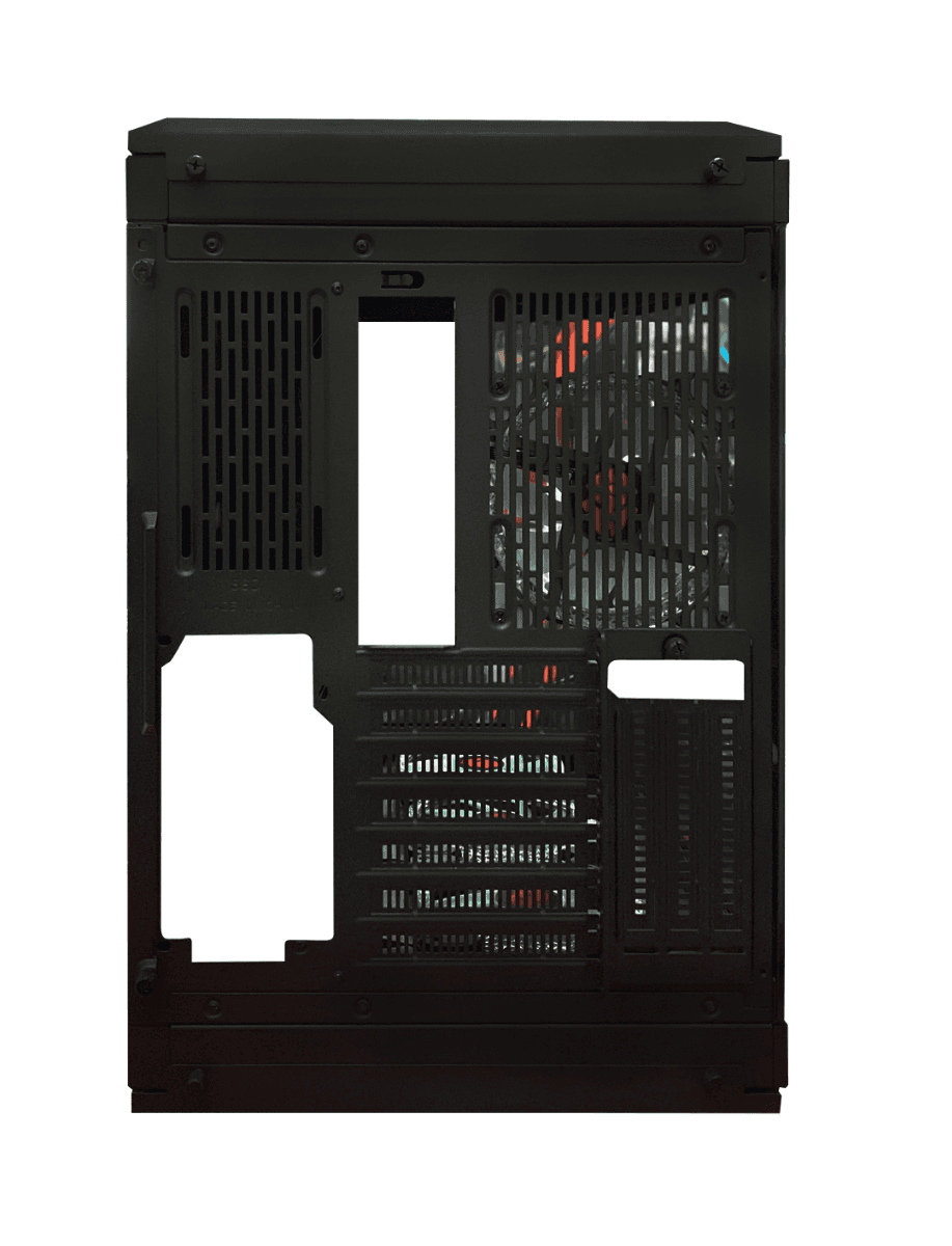 Western Digital WJCOOLMAN Y40 - 6F Diamond ATX Gaming PC Case, Tempered Glass Pannels, Up to 360mm Radiators Support, 6x Pre Installed Diamond Fans, ???3.5???HDD *2. ???2.5??? SDD*2, USB 3.0 *1/Type-C *1, Black | Y40 - 6F - product view 2 of 8