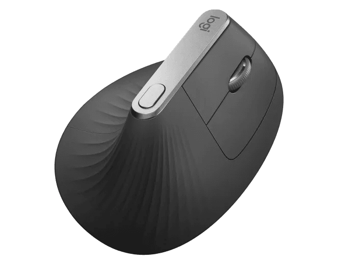 Logitech Logitech MX Vertical, Wire and Wireless Bluetooth Advanced Ergonomic Mouse, Less Muscular Strain, Natural Handshake Position, Improved Wrist Posture, Advanced Optical Tracking, Black | 910-005448 - product view 2 of 5