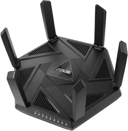 Asus ASUS RT-AXE7800 Triband WiFi6E Router, 6GHz, 2.5G Port, 7800Mbps, Instant Guard, Parental Control, VPN, AiMesh, Smart Home | 90IG07B0-MU9B00 - product view 1 of 6