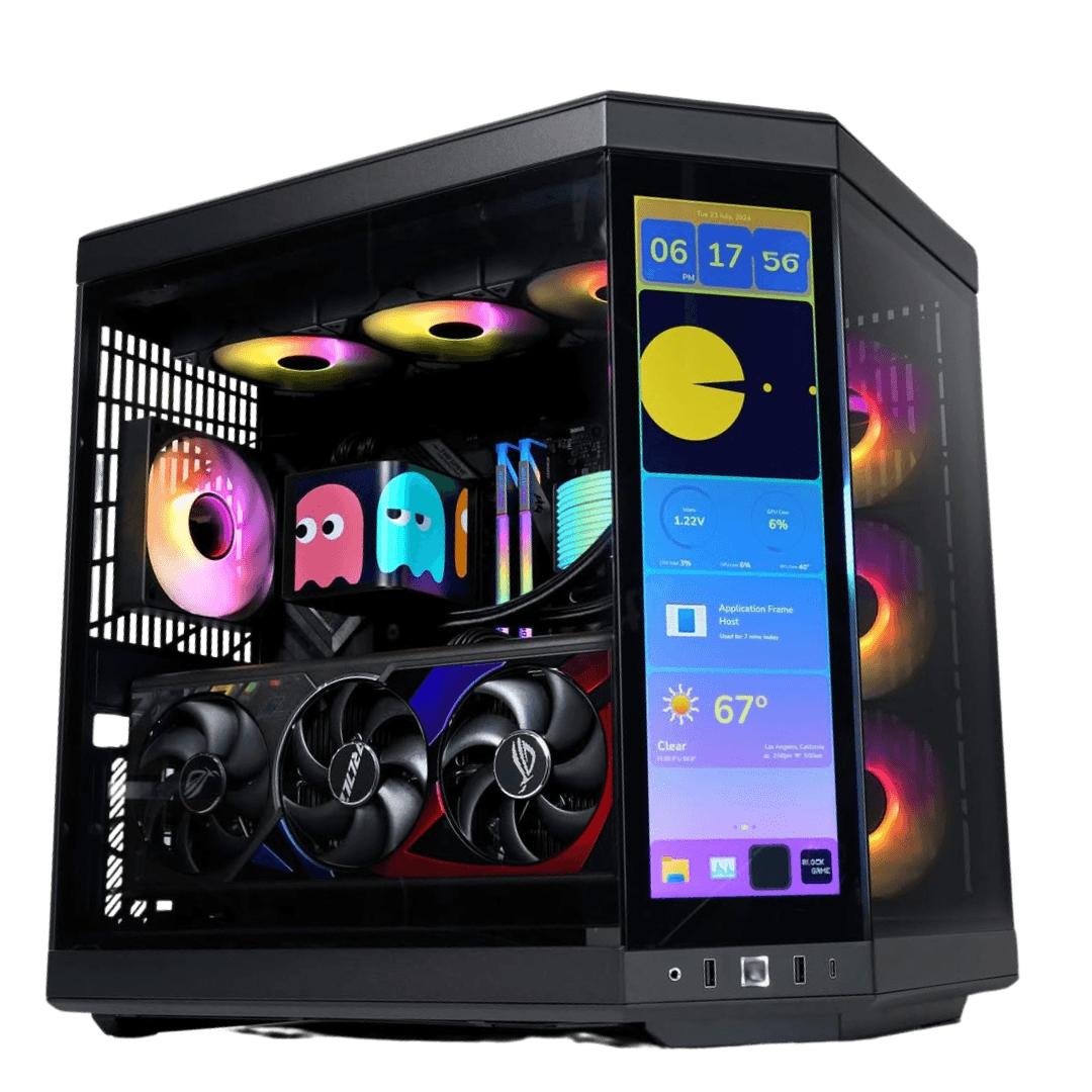 Y70 X TRYX AMD Gaming PC, AMD Ryzen 7 9800X3D,??GAMING TRIO 5070 Ti OC Edition 16GB, 64GB (2x32GB) 6000MHz, 4TB NV3, 1000W image