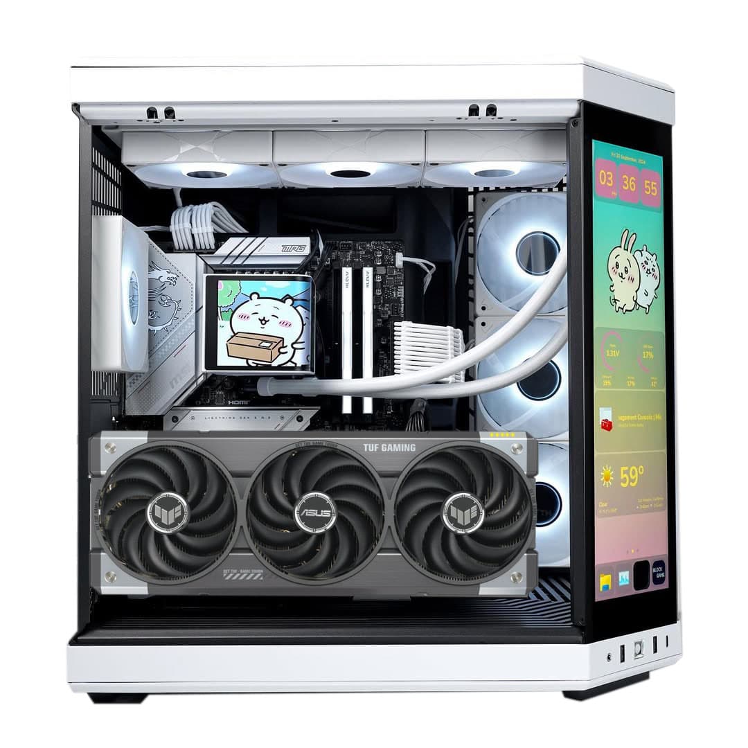 Asus AMD 9950X3D X Y70 Gaming & Rendering PC, AMD Ryzen 9 9950X3D, TUF GAMING 5090 OC EDITION 32GB, 64GB (2x32GB) CL30, 8TB BLACK SN850X, 1600W - product view 2 of 2