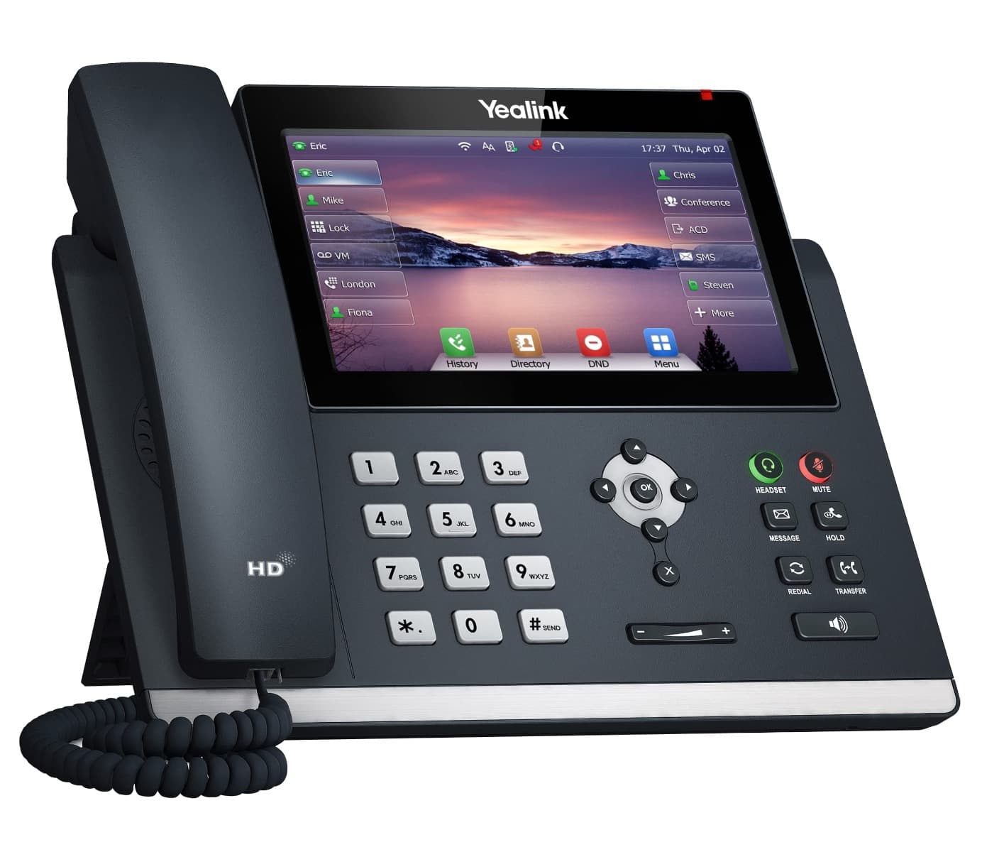 Other Yealink SIP-T48U Advanced IP Power over Ethernet Corded Phone with Optima HD Voice Technology and 7.0 Inch LCD Touch Screen Colour Display with Backlight (800 x 480 Pixel) - Black - product view 3 of 3