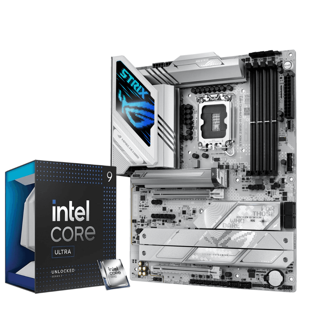 Intel Core Ultra 9 285K Processor X ASUS ROG STRIX Z890-A GAMING WIFI Motherboard  | Ultra Series Combo  – Buy Online