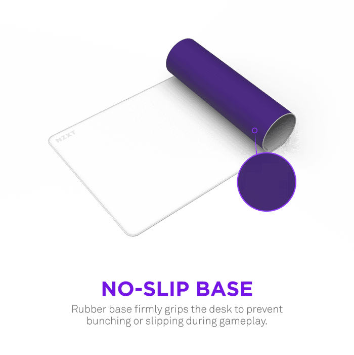 NZXT NZXT Zone XL Cloth Gaming Mousepad, Spill-Resistant, L 750 mm (29.53 in), W 400 mm (15.75 in), Micro-weave cloth, White | MM-XLGSP-WH - product view 1 of 6