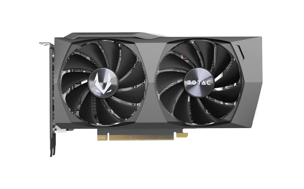 ZOTAC Zotac GeForce RTX 3050 Twin Edge Gaming Graphics Card, 2560 Cuda Cores, 8GB GDDR6 128 Bit Memory, 1777 MHz, 14 Gbps Clock, IceStorm 2.0, Dual Slot, PCI Express 4.0, HDMI, Displayport | ZT-A30500E-10M - product view 2 of 6