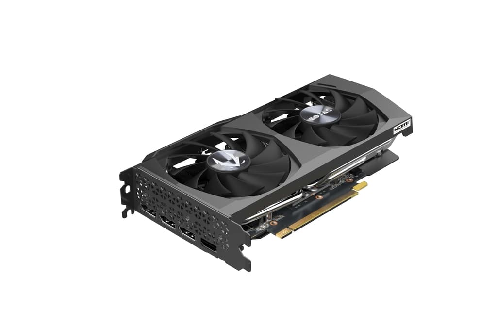 ZOTAC Zotac GeForce RTX 3050 Twin Edge Gaming Graphics Card, 2560 Cuda Cores, 8GB GDDR6 128 Bit Memory, 1777 MHz, 14 Gbps Clock, IceStorm 2.0, Dual Slot, PCI Express 4.0, HDMI, Displayport | ZT-A30500E-10M - product view 3 of 6