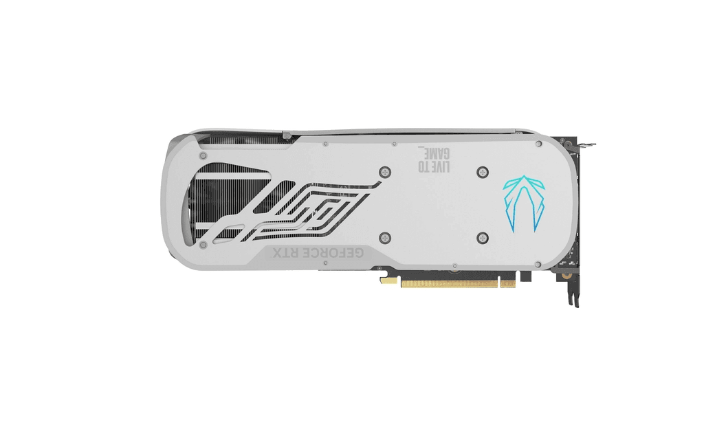 ZOTAC ZOTAC GAMING GeForce RTX 4070 Ti Trinity OC Graphics Card, 12GB GDDR6X 192-bit Memory, 2625 MHz Boost Clock, 21 Gbps Memory Clock, PCI E 4.0 x16, 3x DP 1.4a, 1x HDMI, White | ZT-D40710Q-10P - product view 3 of 5
