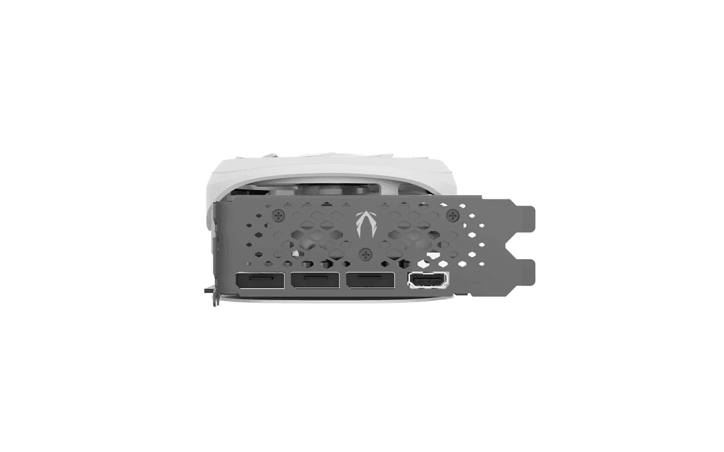 ZOTAC ZOTAC GAMING GeForce RTX 4070 Ti Trinity OC Graphics Card, 12GB GDDR6X 192-bit Memory, 2625 MHz Boost Clock, 21 Gbps Memory Clock, PCI E 4.0 x16, 3x DP 1.4a, 1x HDMI, White | ZT-D40710Q-10P - product view 1 of 5