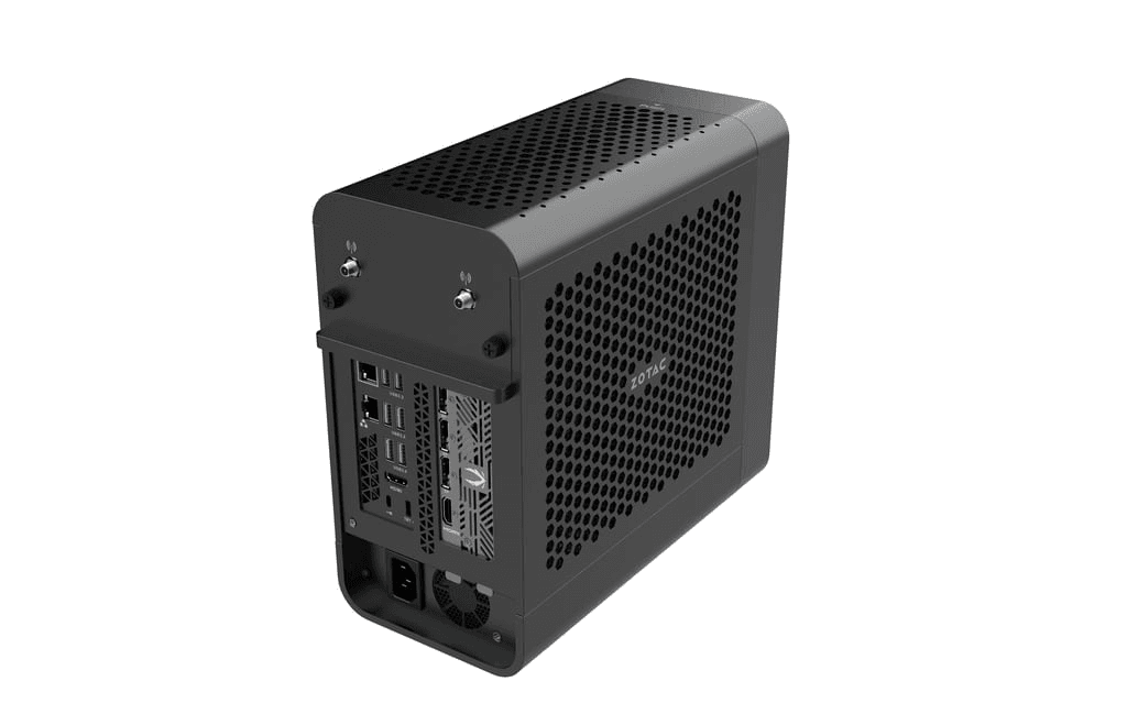 ZOTAC ZOTAC ZBOX MAGNUS ONE SSF Mini PC, Intel Core Ultra 7 265, GeForce RTX 5070 Ti, DDR5, Wi-Fi, Bluetooth – ZBOX-EU27507TC-BE - product view 3 of 6
