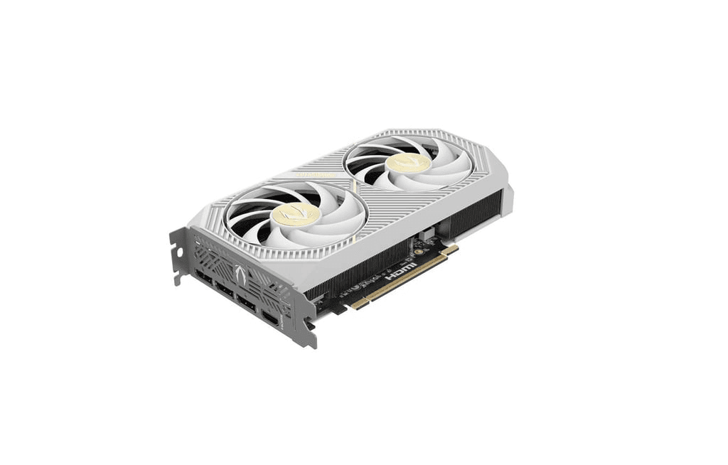 ZOTAC ZOTAC NVIDIA GAMING GeForce RTX 5060 Ti 16GB Twin Edge OC White Edition Graphics Card, 16GB GDDR7, 128-bit 28 Gbps, 4608 CUDA cores, SFF-Ready, Blackwell Architecture, DLSS4 | ZT-B50620Q-10M - product view 3 of 7