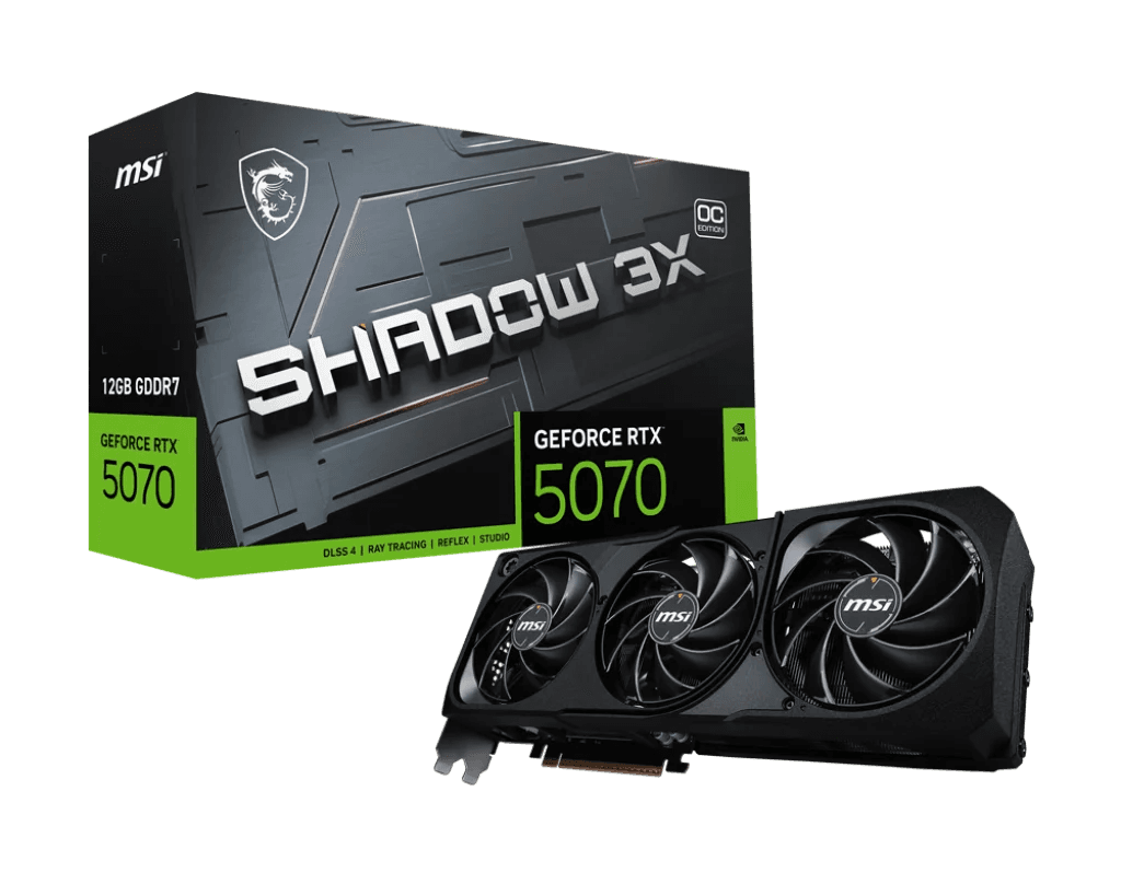 MSI GeForce RTX 5070 Ventus 3X OC 12GB GDDR7 PCI-Express Graphics Card | 912-V532-008