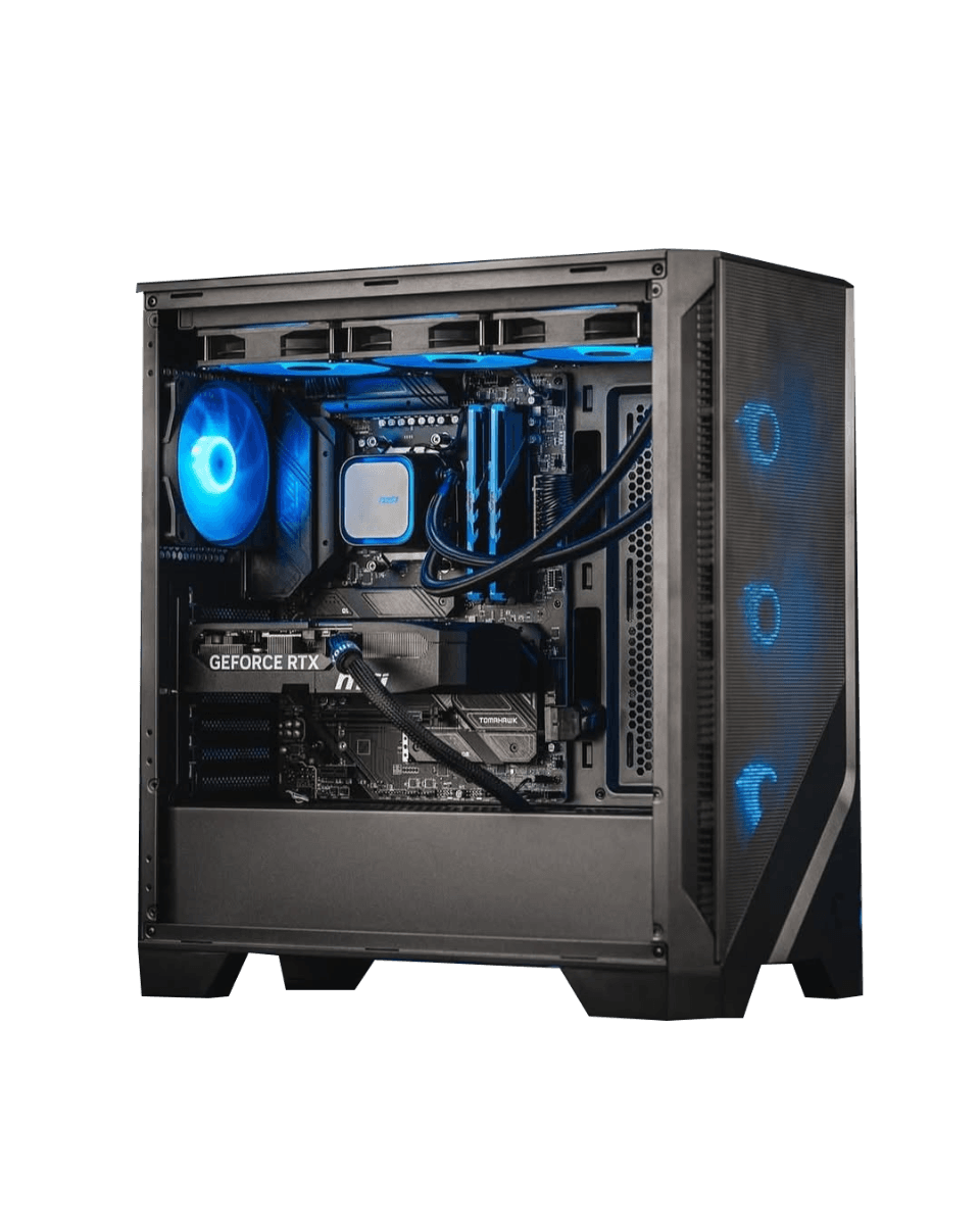 High-Performance Gaming PC Powered By MSI: AMD Ryzen 5 7600X + MSI SHADOW 2X RTX 5060 Ti OC 16GB, 32GB DDR5 6000MHz RGB, 1TB NVMe SSD, 360mm ARGB AIO, 750W Gold PCIe 5 PSU, WiFi 6E, MSI MAG FORGE 321R Airflow
