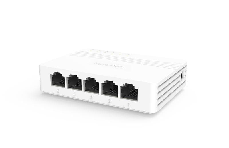 Hikvision DS-3E0505D-E 5 Port Gigabit Unmanaged Desktop Switch, 5 x 10/100/1000 Mbps Ethernet Ports