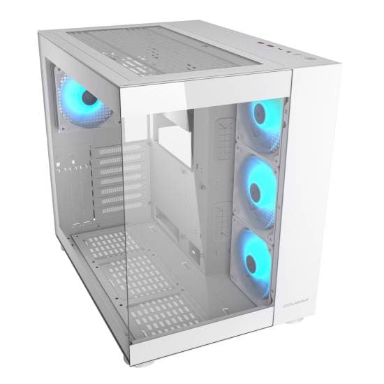 Cougar FV150 RGB Mid Tower ATX Computer Case, 4x Pre-installed Fans, Supports Motherboard Upto Max. ATX, Cooler Upto 360mm, GPU Upto 400mm, White | 385KA10.0002 thumbnail 2