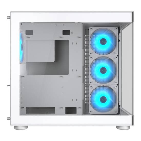 Cougar FV150 RGB Mid Tower ATX Computer Case, 4x Pre-installed Fans, Supports Motherboard Upto Max. ATX, Cooler Upto 360mm, GPU Upto 400mm, White | 385KA10.0002 thumbnail 7